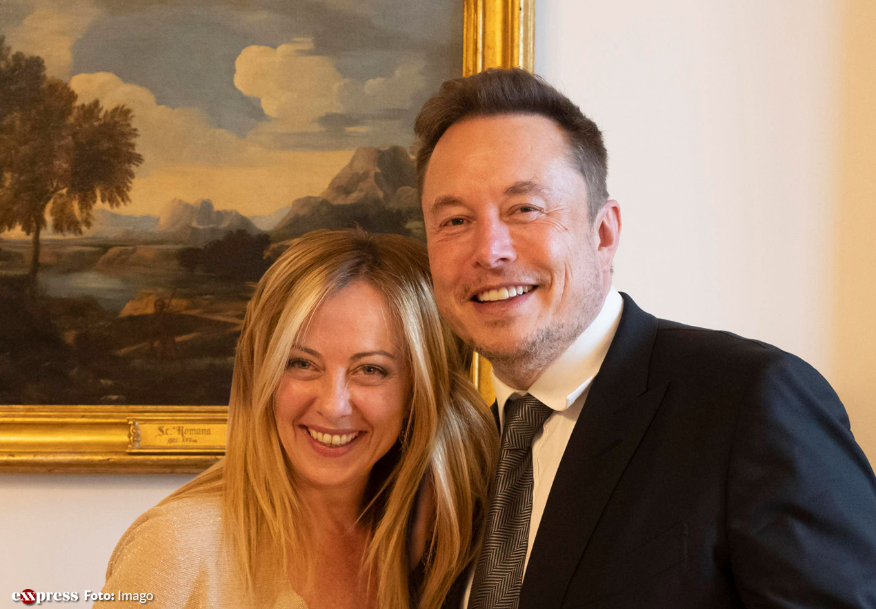 Olasz bulvársajtó: Giorgia Meloninak viszonya lehet Elon Muskkal
